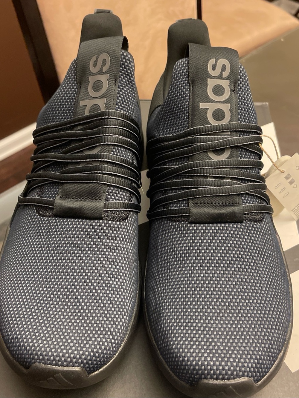 adidas Men’s grey and Black Knit Slip-On Sneakers size 13 wide